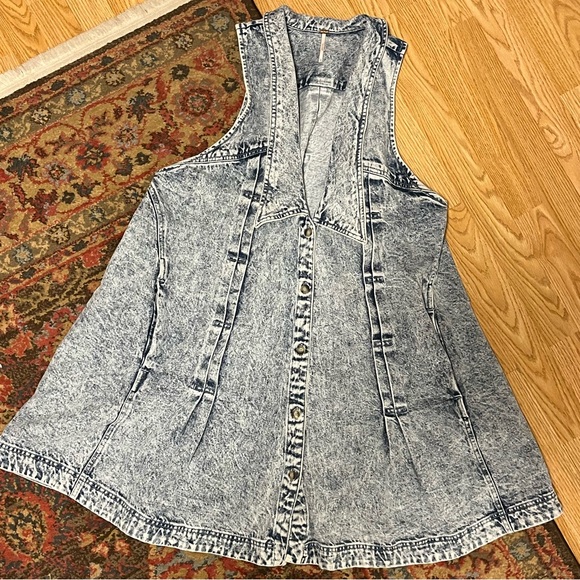 Final price ✨NWOT Free people denim dress - Picture 3 of 6